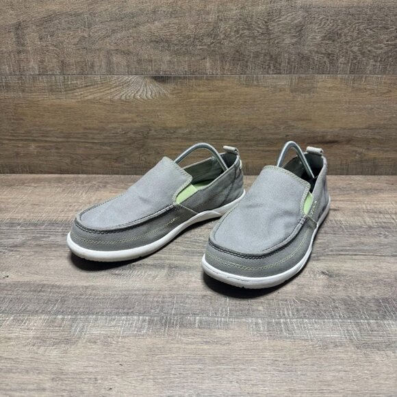 Crocs Walu Beige Textile Casual Loafer Men's Size 10 - Picture 1 of 7
